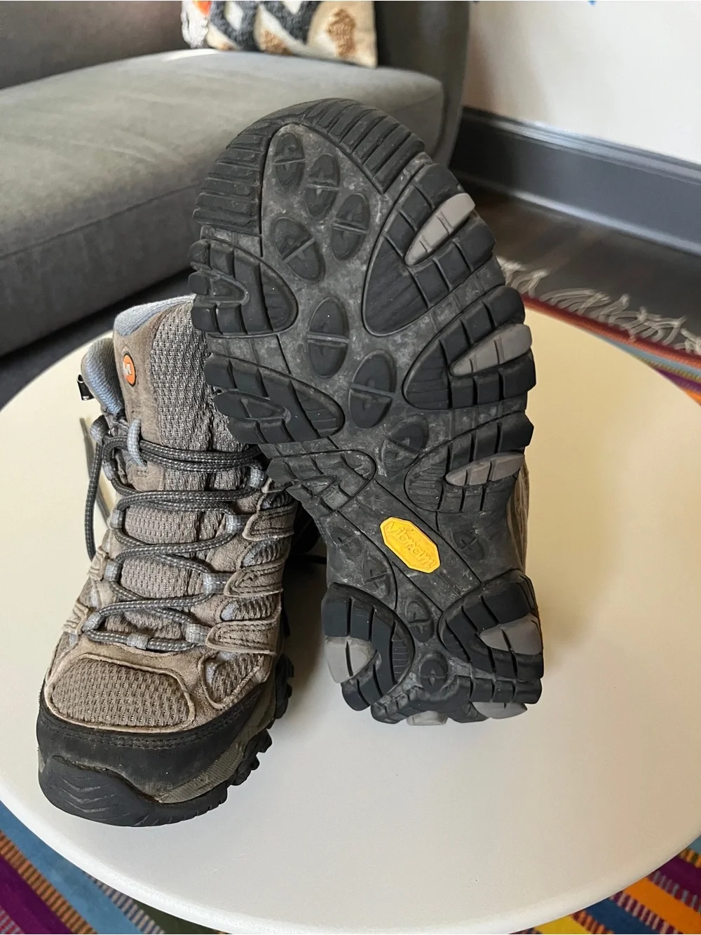 Women’s Gray Hiking Boots - Breathable Trail Shoes